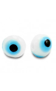 Glasperle Nazar Auge 6mm Weiß
